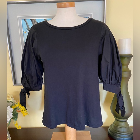 Cinq a Sept Black Daise Tee - Picture 2 of 6